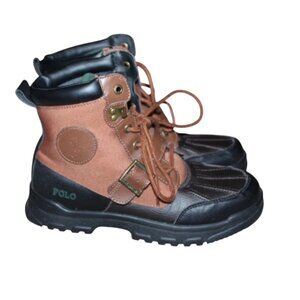 Polo Ralph Lauren Colbey Duck Boots Big Boy Size 5.5 Polo Pony Logo